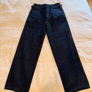 MINTED New York Framework Pleated Denim Jean